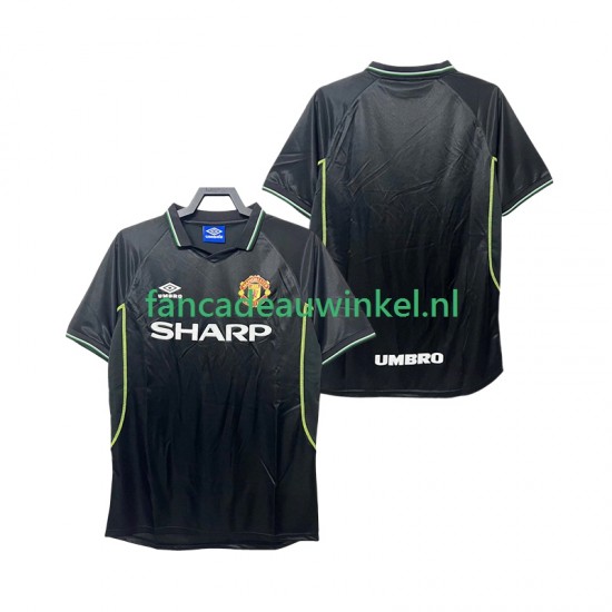 Manchester United Wedstrijdshirt met Korting Retro 3rd Heren 1998 1999 Korte Mouw