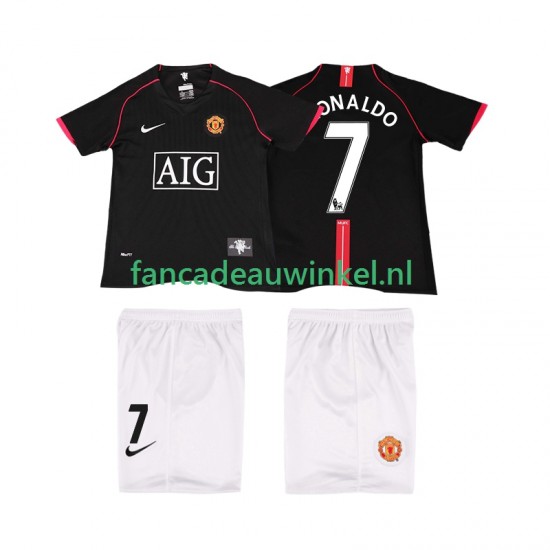 Manchester United Wedstrijdshirt met Korting Ronaldo 7 2007 Retro Uit Kind 2008 Korte Mouw