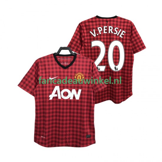Manchester United Wedstrijdshirt met Korting V PERSIE 20 2012 2013 Retro Thuis Heren Korte Mouw
