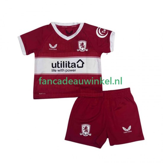 Middlesbrough Wedstrijdshirt met Korting Thuis Kind 2025-26 Korte Mouw