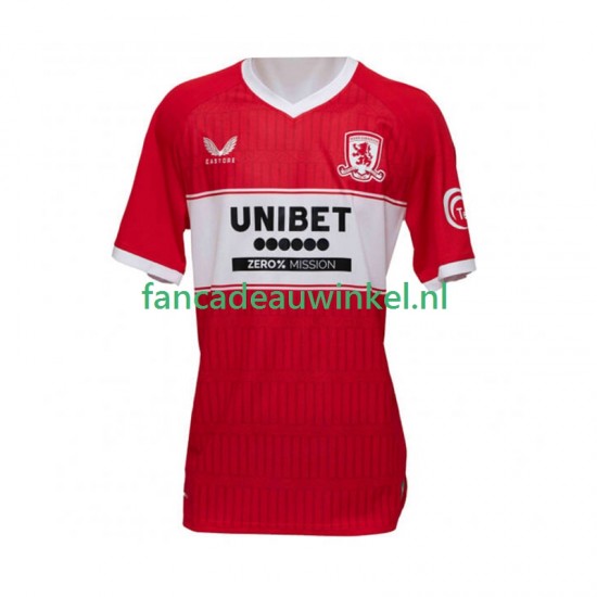 Middlesbrough Wedstrijdshirt met Korting Thuis Heren 2025-26 Korte Mouw