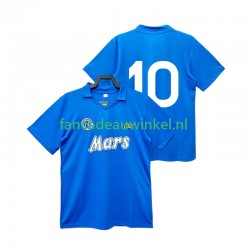 Napoli Wedstrijdshirt met Korting 10 1988 1989 Retro Thuis Heren Korte Mouw