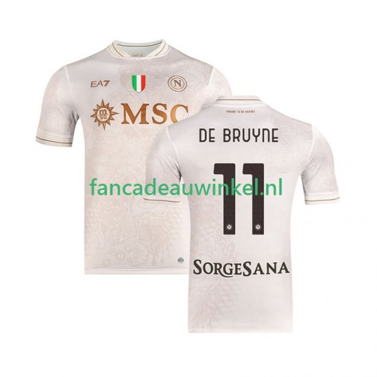 Napoli Wedstrijdshirt met Korting Kevin De Bruyne 11 Uit Heren 2025-26 Korte Mouw