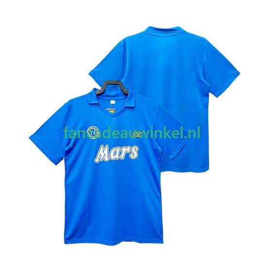 Napoli Wedstrijdshirt met Korting 1988 1989 Retro Thuis Heren Korte Mouw