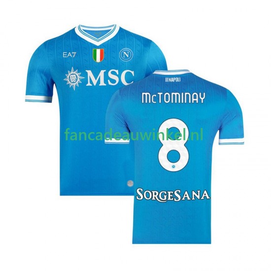 Napoli Wedstrijdshirt met Korting Scott McTominay 8 Thuis Heren 2025-26 Korte Mouw