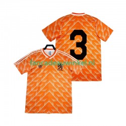 Nederland Wedstrijdshirt met Korting 3 1988 Retro Thuis Heren Korte Mouw