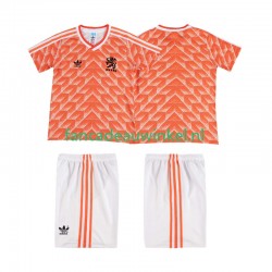 Nederland Wedstrijdshirt met Korting 1988 Retro Thuis Kind Korte Mouw