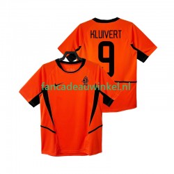 Nederland Wedstrijdshirt met Korting KLUIVERT 9 Retro Thuis Heren 2002 Korte Mouw