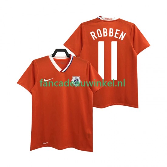 Nederland Wedstrijdshirt met Korting ROBBEN 11 Retro Thuis Heren 2008 Korte Mouw