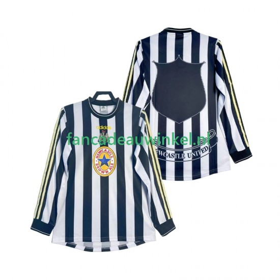 Newcastle United Wedstrijdshirt met Korting 1997 Retro Thuis Heren 1999 Lange Mouw