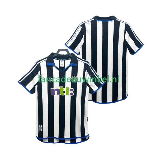 Newcastle United Wedstrijdshirt met Korting 2000 2001 Retro Thuis Heren Korte Mouw