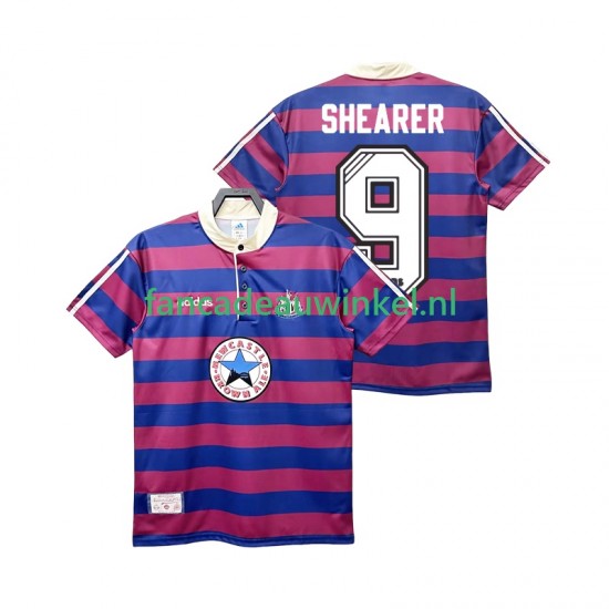 Newcastle United Wedstrijdshirt met Korting SHEARER 9 1995 1997 Retro Uit Heren Korte Mouw