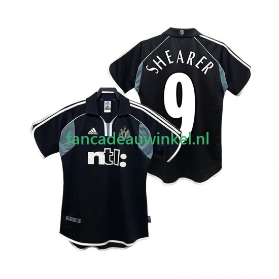 Newcastle United Wedstrijdshirt met Korting SHEARER 9 2000 2001 Retro Uit Heren Korte Mouw