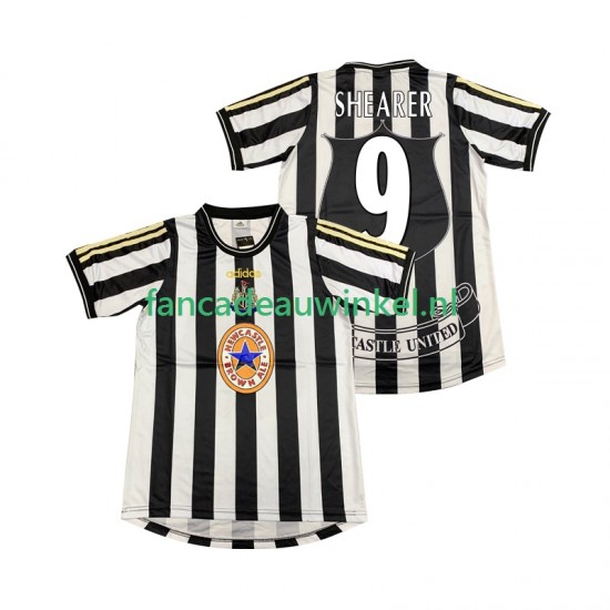 Newcastle United Wedstrijdshirt met Korting SHEARER 9 1997 Retro Thuis Heren 1999 Korte Mouw