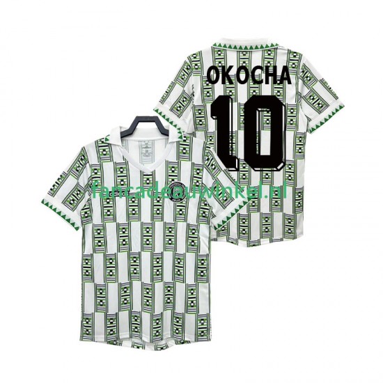 Nigeria Wedstrijdshirt met Korting OKOCHA 10 Retro Uit Heren 1994 Korte Mouw