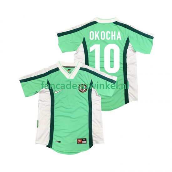Nigeria Wedstrijdshirt met Korting OKOCHA 10 Retro Thuis Heren 1998 Korte Mouw