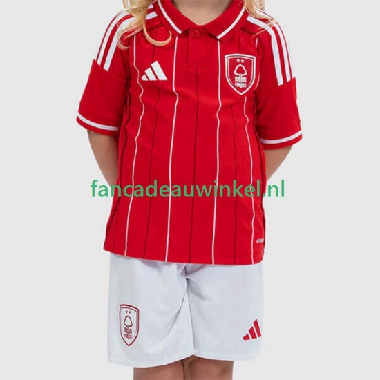 Nottingham Forest Wedstrijdshirt met Korting Thuis Kind 2025-26 Korte Mouw