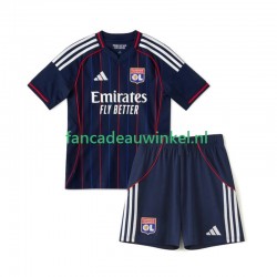 Olympique Lyonnais Wedstrijdshirt met Korting Uit Kind 2025-26 Korte Mouw