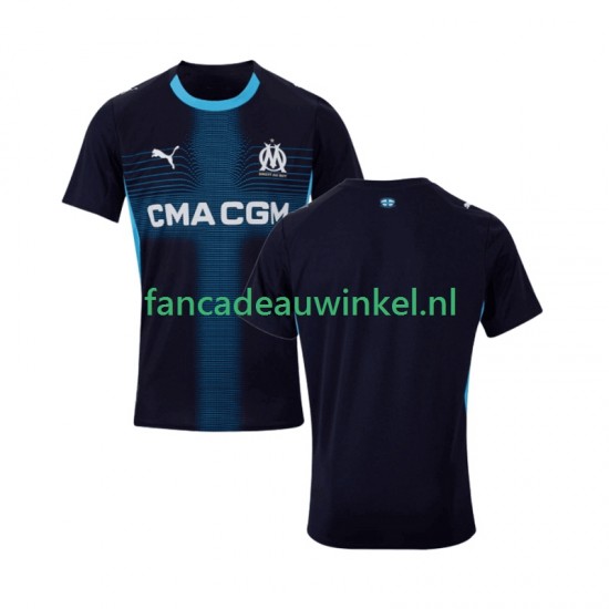 Olympique Marseille Wedstrijdshirt met Korting Uit Heren 2025-26 Korte Mouw