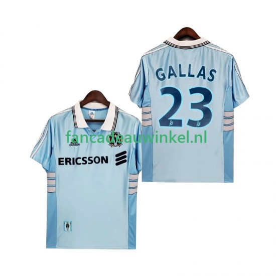 Olympique Marseille Wedstrijdshirt met Korting Gallas 23 Retro Uit Heren 1998 1999 Korte Mouw