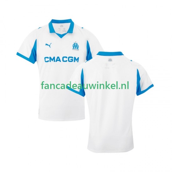 Olympique Marseille Wedstrijdshirt met Korting Thuis Heren 2025-26 Korte Mouw