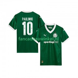 Palmeiras Wedstrijdshirt met Korting Paulinho 10 Thuis Heren 2025-26 Korte Mouw