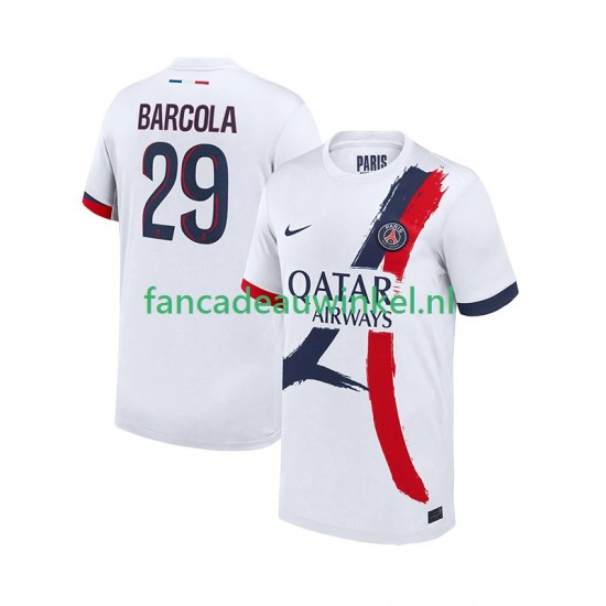 Paris Saint-Germain Wedstrijdshirt met Korting Bradley Barcola 29 Uit Heren 2025-26 Korte Mouw