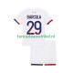 Paris Saint-Germain Wedstrijdshirt met Korting Bradley Barcola 29 Uit Kind 2025-26 Korte Mouw
