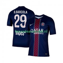 Paris Saint-Germain Wedstrijdshirt met Korting Bradley Barcola 29 Thuis Heren 2025-26 Korte Mouw