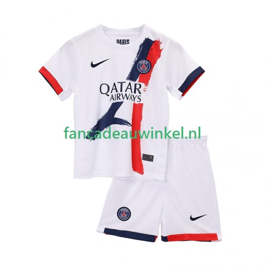 Paris Saint-Germain Wedstrijdshirt met Korting Uit Kind 2025-26 Korte Mouw