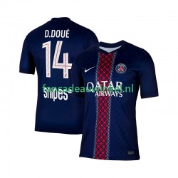 Paris Saint-Germain Wedstrijdshirt met Korting Desire Doue 14 Thuis Heren 2025-26 Korte Mouw