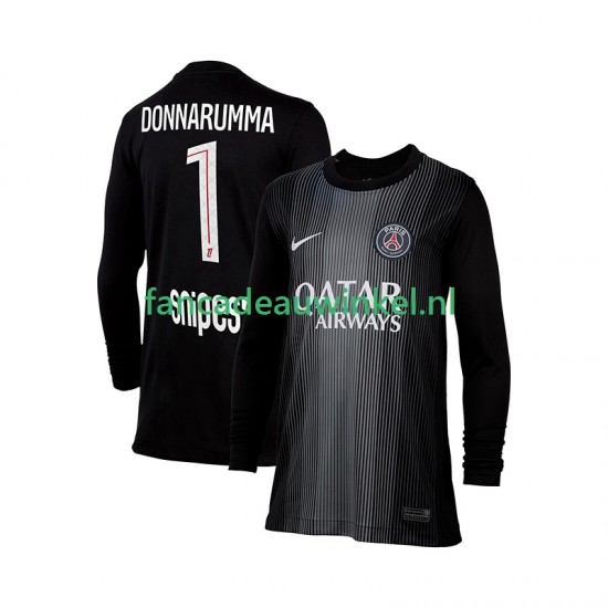 Paris Saint-Germain Wedstrijdshirt met Korting Gianluigi Donnarumma 1 Keepersshirt Thuis Heren 2025-26 Lange Mouw