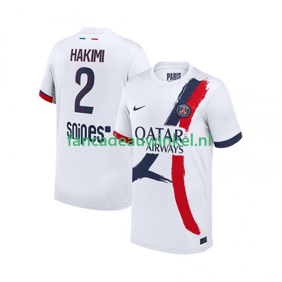 Paris Saint-Germain Wedstrijdshirt met Korting Hakimi 2 Uit Heren 2025-26 Korte Mouw