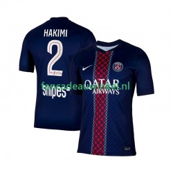 Paris Saint-Germain Wedstrijdshirt met Korting Hakimi 2 Thuis Heren 2025-26 Korte Mouw