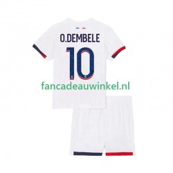 Paris Saint-Germain Wedstrijdshirt met Korting Ousmane Dembele 10 Uit Kind 2025-26 Korte Mouw