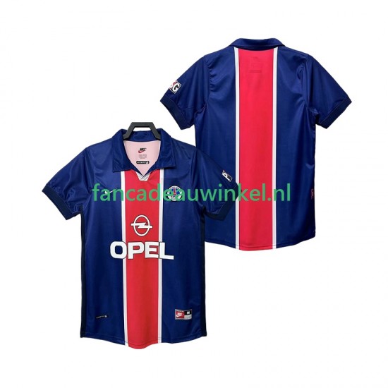 Paris Saint-Germain Wedstrijdshirt met Korting Retro Thuis Heren 1998 1999 Korte Mouw