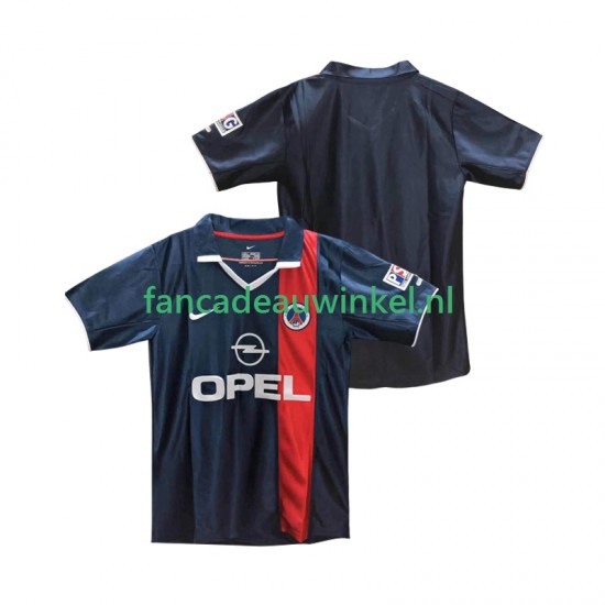 Paris Saint-Germain Wedstrijdshirt met Korting 2001 Retro Thuis Heren 2002 Korte Mouw