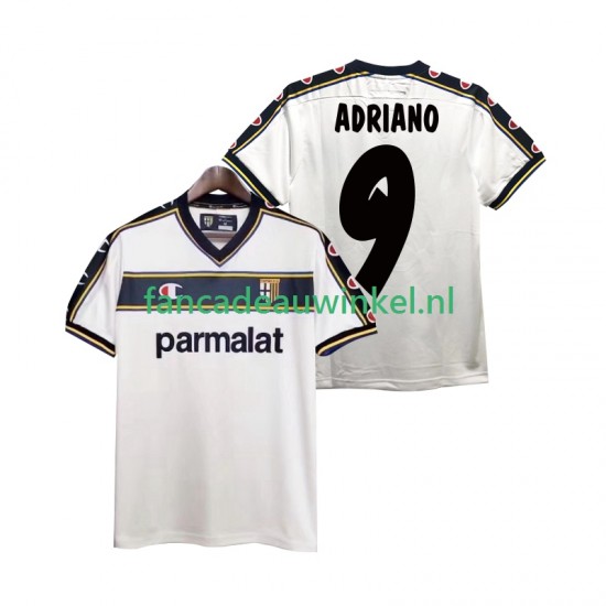 Parma Wedstrijdshirt met Korting ADRIANO 9 2003 Retro Uit Heren 2002 Korte Mouw