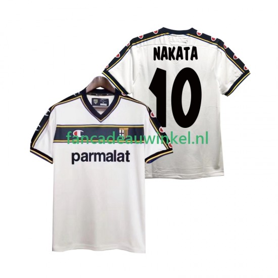 Parma Wedstrijdshirt met Korting NAKATA 10 2003 Retro Uit Heren 2002 Korte Mouw