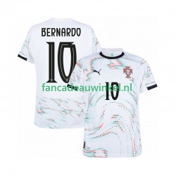 Portugal Wedstrijdshirt met Korting Bernardo Silva 10 Uit Heren 2025-26 Korte Mouw