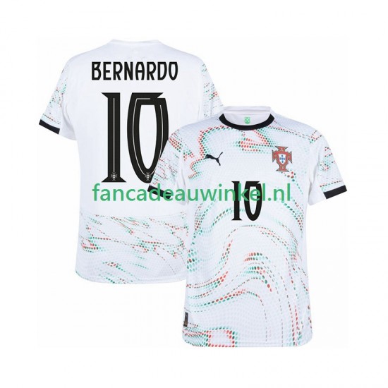 Portugal Wedstrijdshirt met Korting Bernardo Silva 10 Uit Heren 2025-26 Korte Mouw