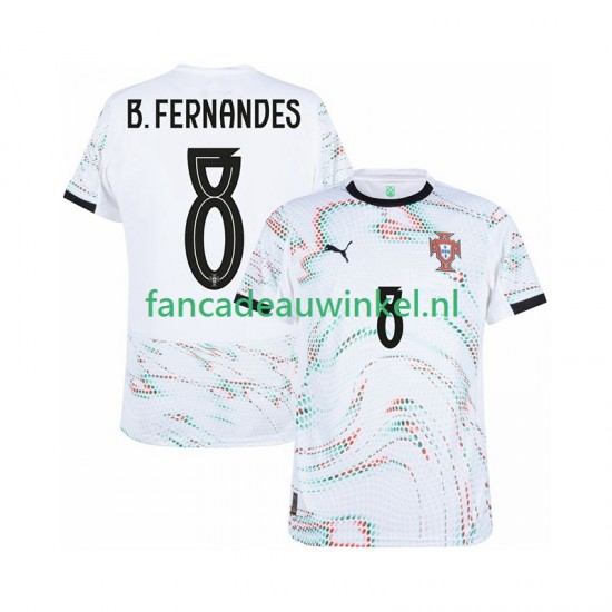 Portugal Wedstrijdshirt met Korting Bruno Fernandes 8 Uit Heren 2025-26 Korte Mouw
