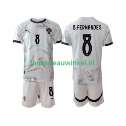 Portugal Wedstrijdshirt met Korting Bruno Fernandes 8 Uit Kind 2025-26 Korte Mouw