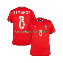 Portugal Wedstrijdshirt met Korting Bruno Fernandes 8 Thuis Heren 2025-26 Korte Mouw