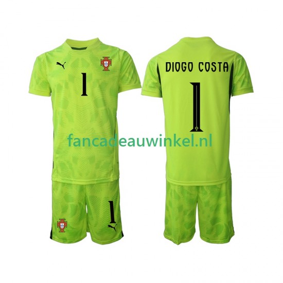 Portugal Wedstrijdshirt met Korting Diogo Costa 1 Keepersshirt Thuis Kind 2025 Korte Mouw