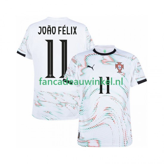 Portugal Wedstrijdshirt met Korting Joao Felix 11 Uit Heren 2025-26 Korte Mouw