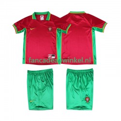 Portugal Wedstrijdshirt met Korting Retro Thuis Kind 1998 Korte Mouw