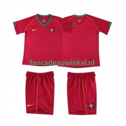 Portugal Wedstrijdshirt met Korting Retro Thuis Kind 2006 Korte Mouw