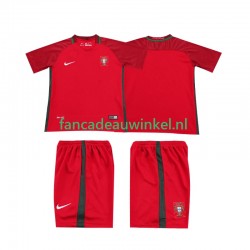 Portugal Wedstrijdshirt met Korting 2016 Retro Thuis Kind Korte Mouw