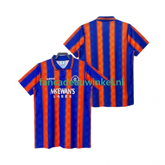 Rangers Wedstrijdshirt met Korting 1993 Retro Uit Heren 1994 Korte Mouw
